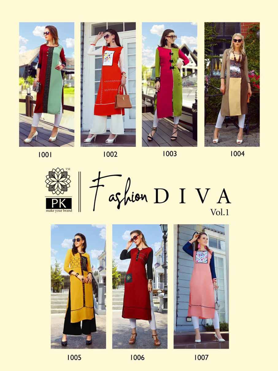Fashion Diva Vol-1 Digital Print Formal Kurti Fashion Diva Vol-1 Digital Print Formal Kurti